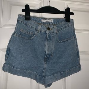 American apparel high waisted shorts